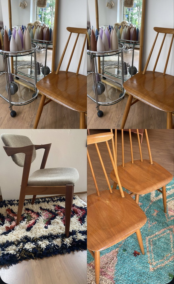 Image 1 of 2 originele Tapiovaara Zweedse houten stoelen