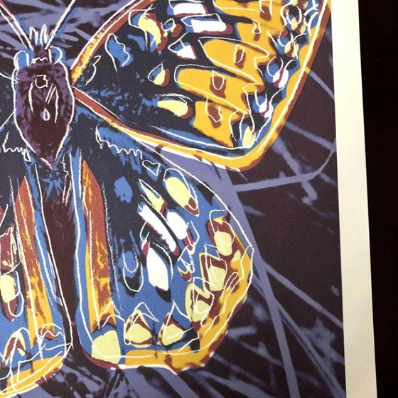 1990s After Andy Warhol "Butterfly" Lithograph – Lithographs & prints, Paper (photo 6 of 11)