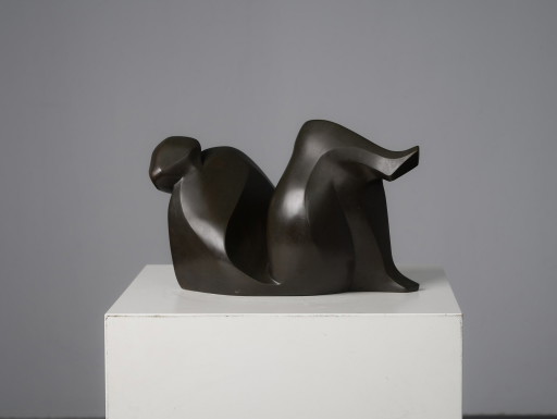 Sculpture abstraite en bronze d'une figure féminine par Francine Govers, Pays-Bas, années 1990