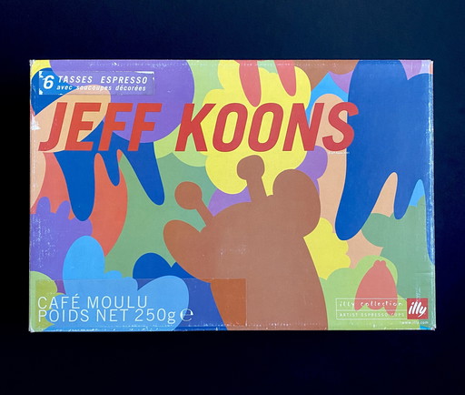 Jeff Koons 2001 Illy Collection Set of 6 Espresso Cups and Saucers