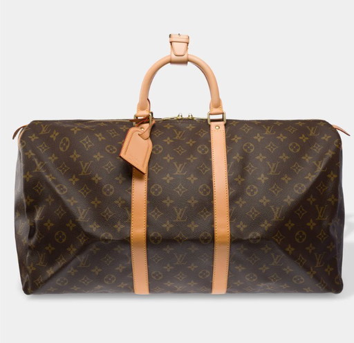 Borsa LOUIS VUITTON Keepall en Toile Marron - 103439 Prezzo di vendita