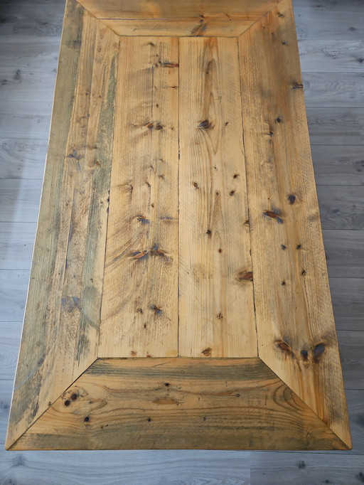 Rviera Maison look scaffold wood lacquered coffee table