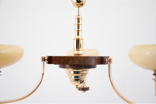 Art deco chandelier, 1960s, Poland.