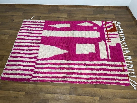 Image 1 of Tapis beni ouraine fait main artigianale autentico taille 2/3 m
