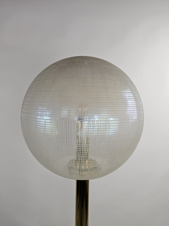 Image 1 of Italienische Stehlampe aus Glas und Messing