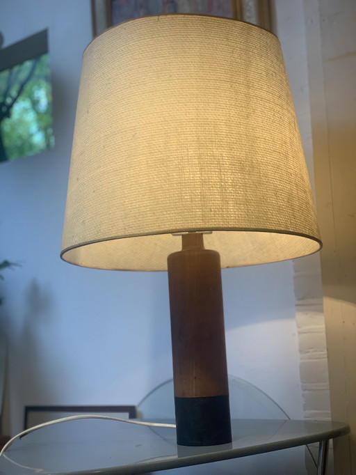 1950er Jahre Esa Denmark Tischlampe mit seltenem Originalschirm