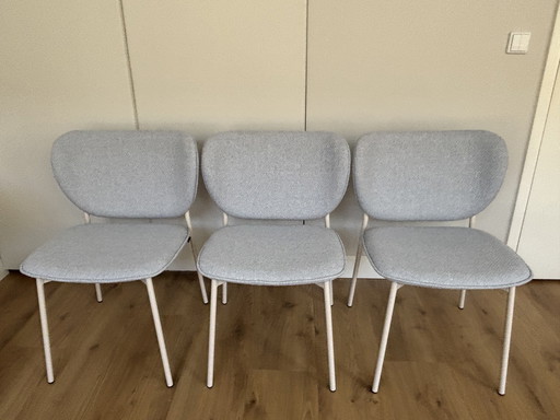 3 Fest Eve Eetkamerstoelen - Zand Frame
