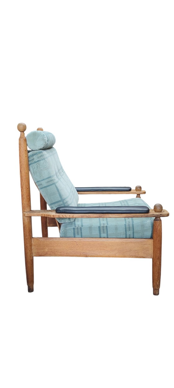 Image 1 of Mid century oak lounge armchair 1960s