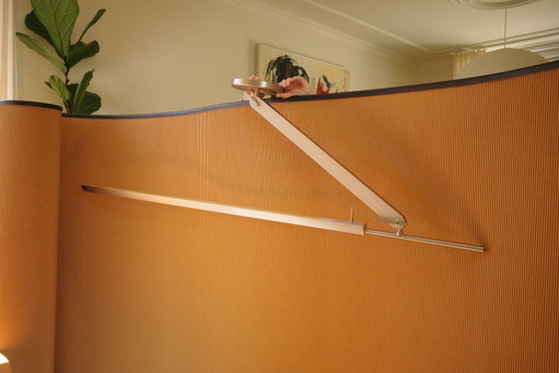 Design Deckenleuchte Gebürstetes Aluminium - 160cm