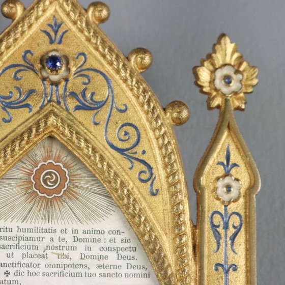 Image 1 of Gilded Bronze Altar Card