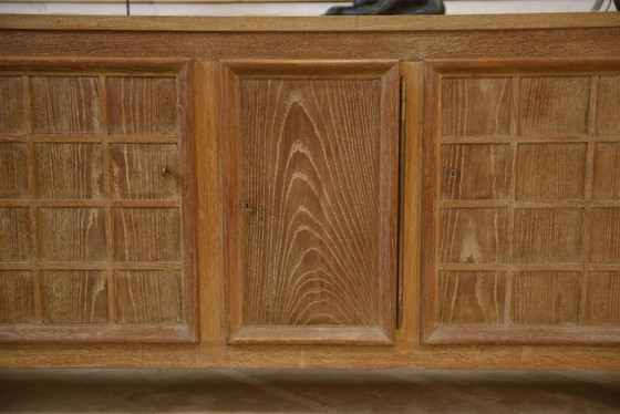 Cerused oak sideboard signed Maurice Rinck 1940s – Storage cabinet, Vintage (photo 12 of 17)