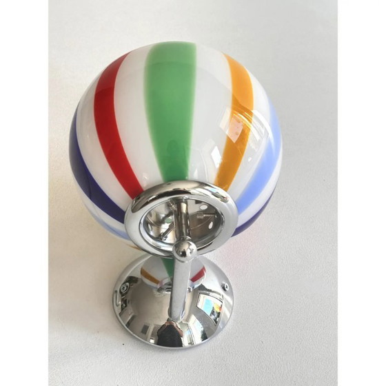 Image 1 of Moderne meerkleurige Murano glazen "staafjes" wandlampen - set van twee