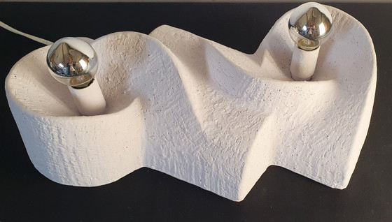 Image 1 of Ceramic brutalist lamp from the 70s