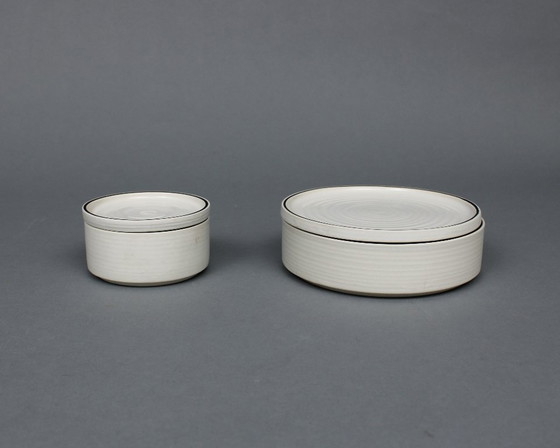 Image 1 of Ambrogio Pozzi (1931-2012) - Alto Basso - Ceramica Franco Pozzi, Italia - años 70 - juego de dos cajas con tapa