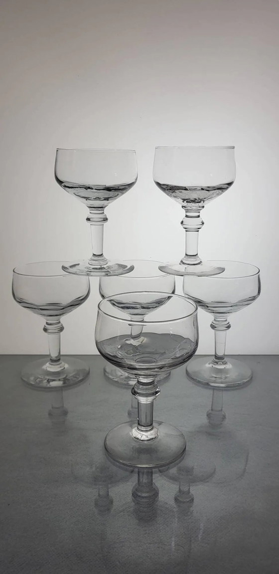 6 19th century wine glasses – Glass & Decanter, Crystal (photo 3 of 6)