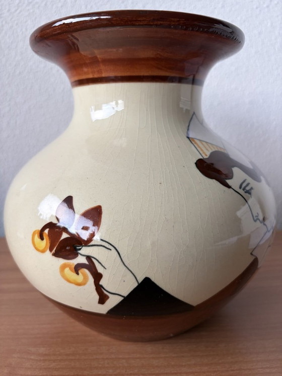 Image 1 of Vase H B Quimper - 20 cm high.