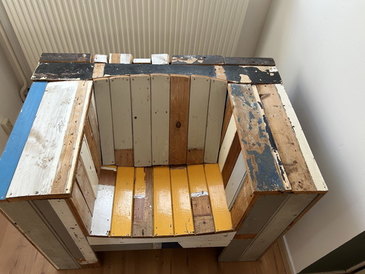 Vintage Holzstuhl "Altes Holz"