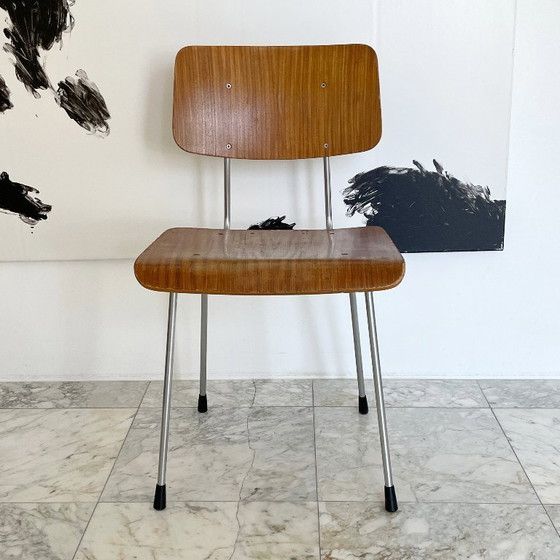 Image 1 of 6x vintage Gispen STOELEN A.R. Cordemeijer, Mid Century Modern, industrieel, retro
