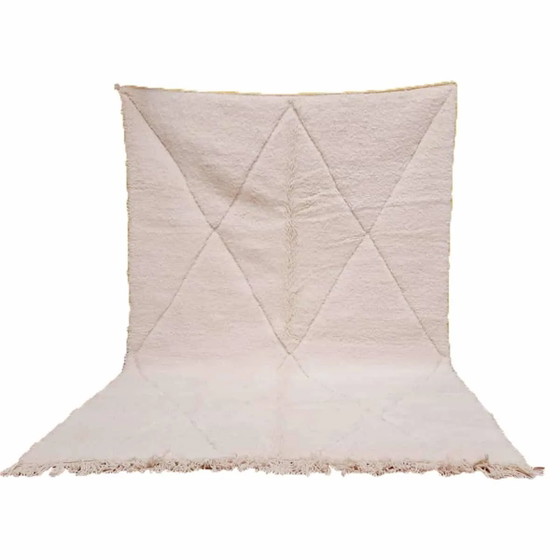 Marokkanischer weißer Teppich (200×300 cm) – Teppiche & Läufer, Wool, Cotton, Modern (photo 13 of 13)