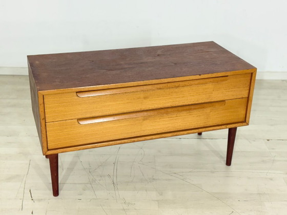 Image 1 of Vintage teakhouten dressoir/ladekast – WK Möbel, jaren 60