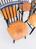 Vintage Fanett stoelen door Ilmari Tapiovaara, 1960s, set van 6