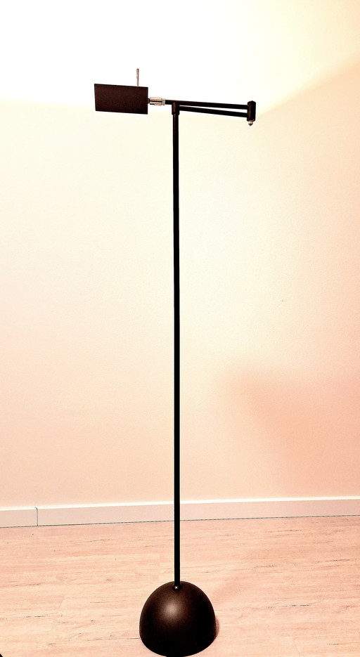 Vintage Soelken vloerlamp 70s notaris leeslamp