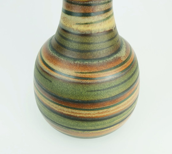 Image 1 of Dumler & Breiden Mid Century Keramik Vase Modell Nr. 476/32 Stripe Dekor 1960S