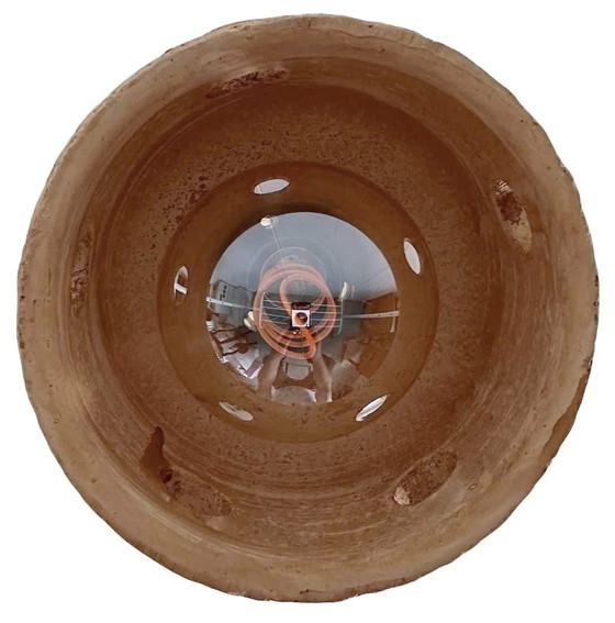 Image 1 of Lampada a sospensione vintage in ceramica anni '70 effetto cemento