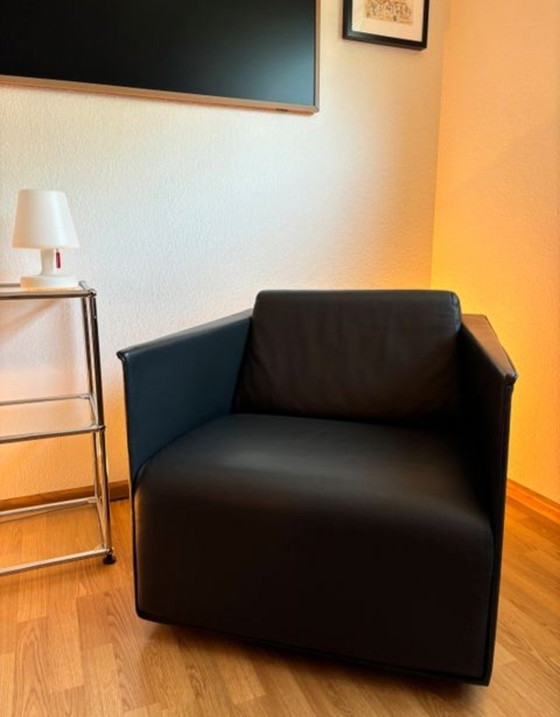 Image 1 of Poltrona in pelle Walter Knoll T-Ray in vera pelle – girevole