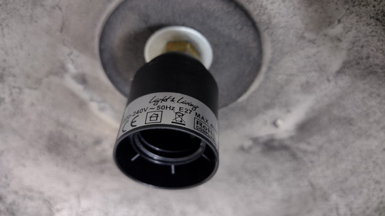 Image 1 of Lampada a sospensione in metallo pesante colore nichel