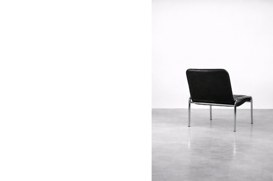 Image 1 of Vintage minimalistische chromen fauteuils van Thonet, jaren 70, set van 2