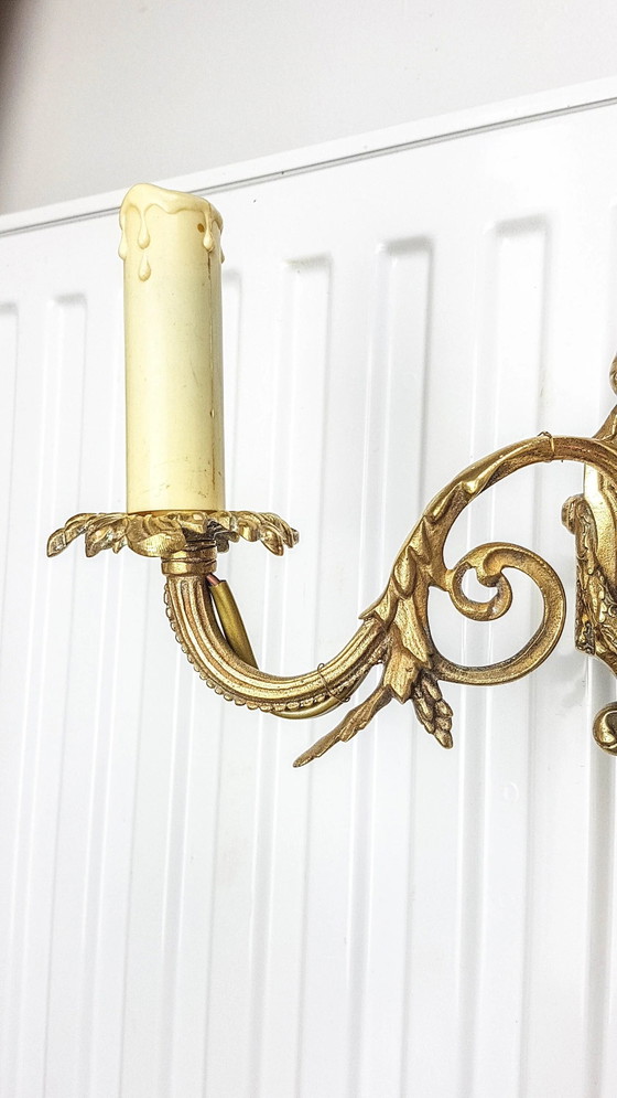 Wandleuchte aus Bronze - Empire-Stil - Elegante antike Beleuchtung – Klassiek (photo 7 of 10)