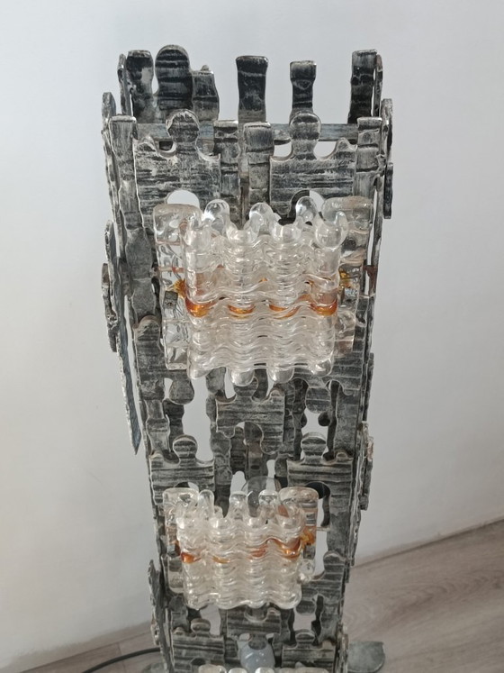 Image 1 of Spectacular brutalist lamppost by Albano Poli for Poliarte, 1970s