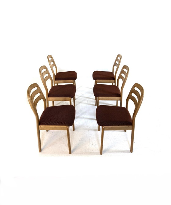 Image 1 of 6x vintage Dyrlund dining chair '70s