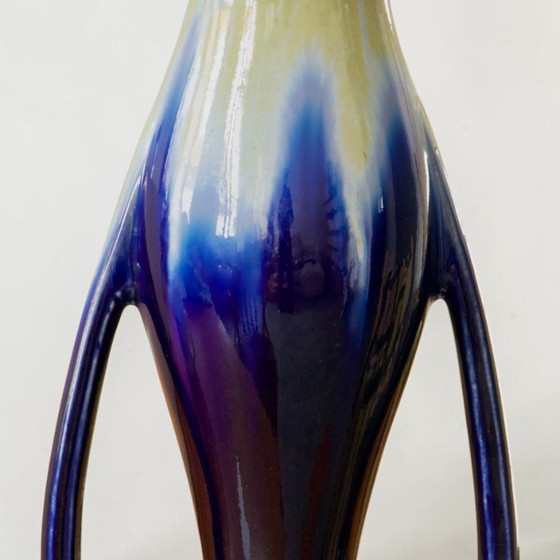 Image 1 of Large Art Nouveau vase by Thulin in glazed stoneware