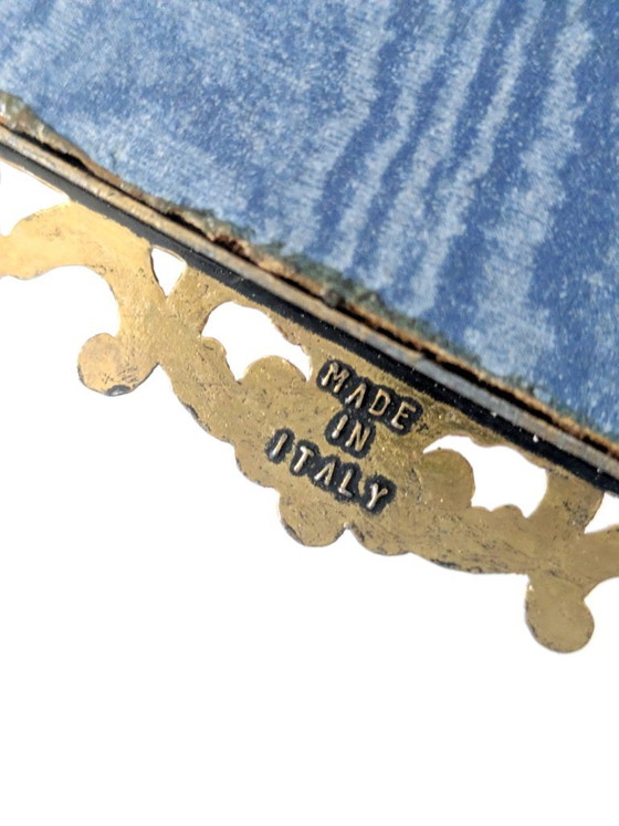 Image 1 of Set di 6 stampe d'arte vittoriane, cornice vintage in metallo dorato, Made in Italy, anni '70