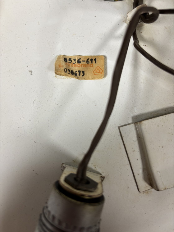 Image 1 of Specchio vintage Hillebrand illuminato in vetro ghiaccio anni '60, stile spaziale