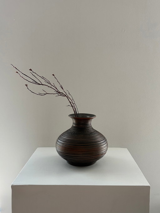 Vintage handgefertigte Keramikvase