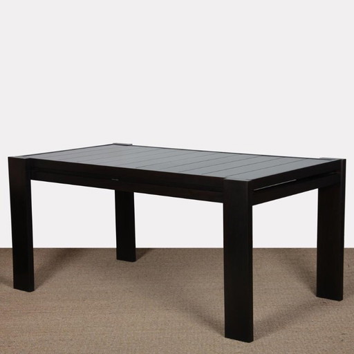 Mesa de comedor de madera al estilo de Maison Regain, 1980