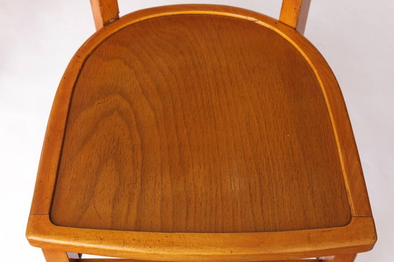 Image 1 of Set of 4 Vintage Frankfurter Chairs, 1960s German Dining Chairs, Beech Wood Frames