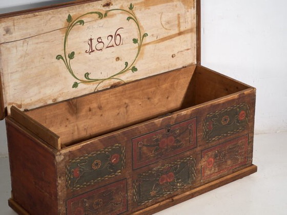 Antike Hochzeitstruhe (Jahr 1826) #15 – Aufbewahrungsschrank (photo 17 of 40)