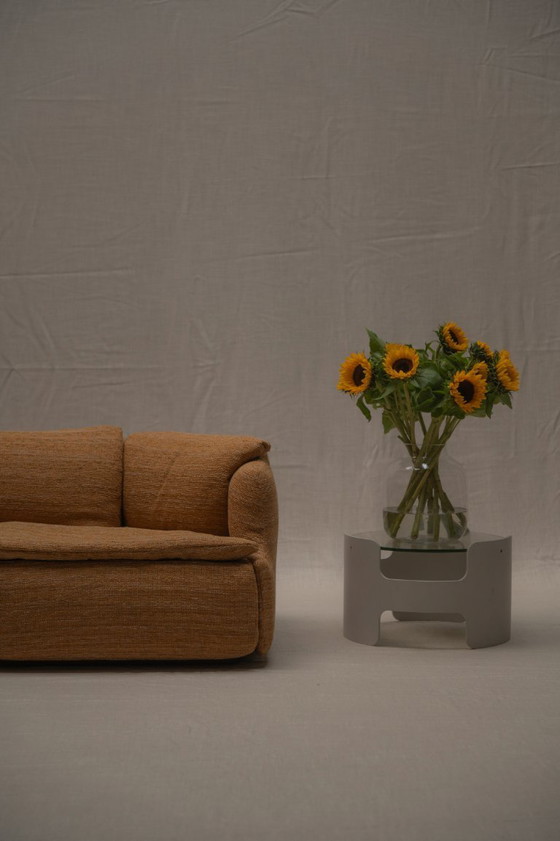 Image 1 of Vertrauliches Dreisitzer-Sofa von Saporiti - Italien 1970er Jahre