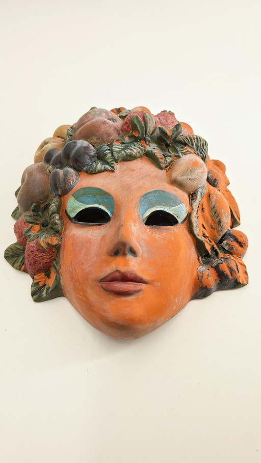 Vintage Venetian terracotta mask - 1960
