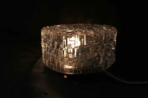 Plafoniera di design vintage in vetro strutturato trasparente – Plafoniere, Metallo (photo 3 of 15)
