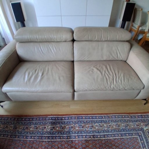 Ancona Leather Italian Sofa