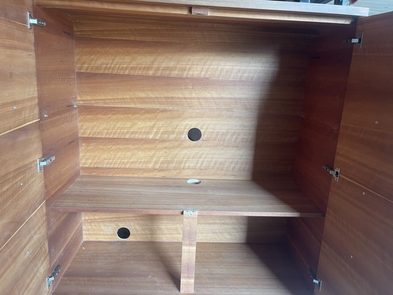 Bert Plantagie Highboard in Massief Kersenhout met Geborsteld RVS Onderstel – High boards, Wood (photo 6 of 7)