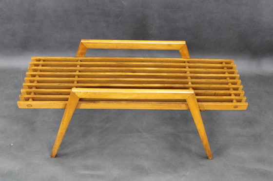 Image 1 of 1960er ULUV Blumenständer aus massiver Buche, Tschechoslowakei