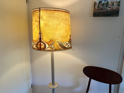 Lampada da terra Art Déco – vloerlampen, Leather, Metal (photo 2 of 15)