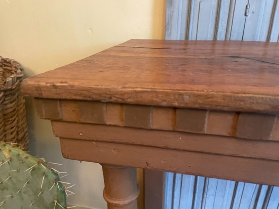 Image 1 of Mesa auxiliar Mesa auxiliar Mesa de pared Doble meseta Antigua