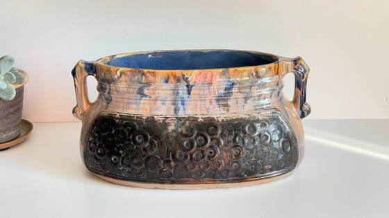 Image 1 of Jardinière CACHE-POT Barbotine Vintage